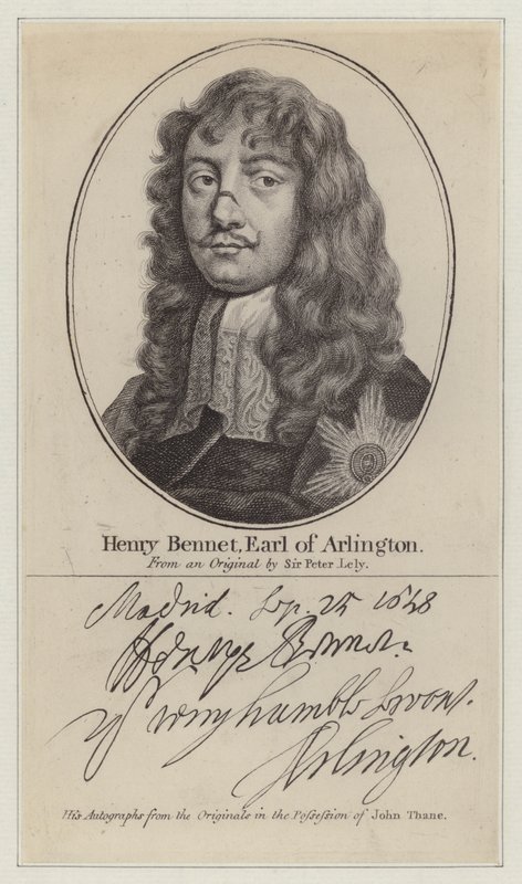 Henry Bennet door Peter (after) Lely
