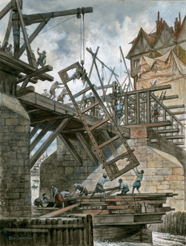 Nonesuch House gebouwd op oude London Bridge door Peter Jackson