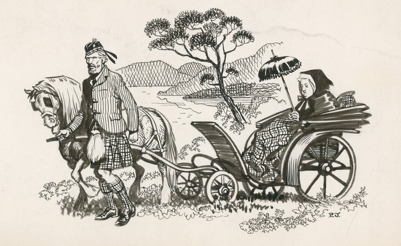 Koningin Victoria en John Brown door Peter Jackson