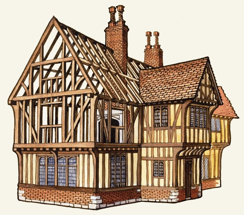 Het Wonderbaarlijke Verhaal van Groot-Brittannië: Het Bouwen van een Tudor Huis door Peter Jackson