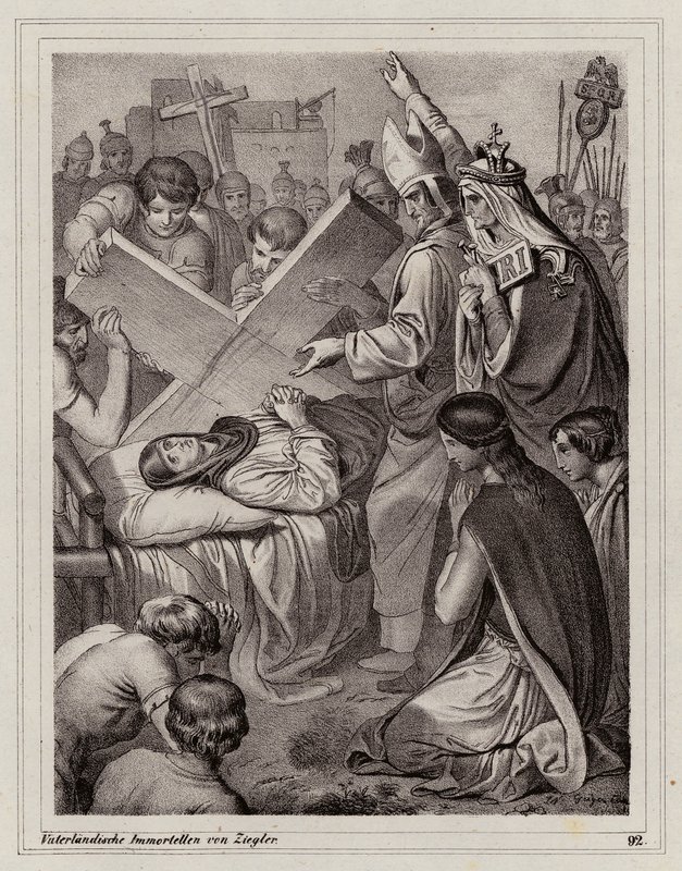 St Helena en de ontdekking van het Ware Kruis, 325 door Peter Johann Nepomuk Geiger