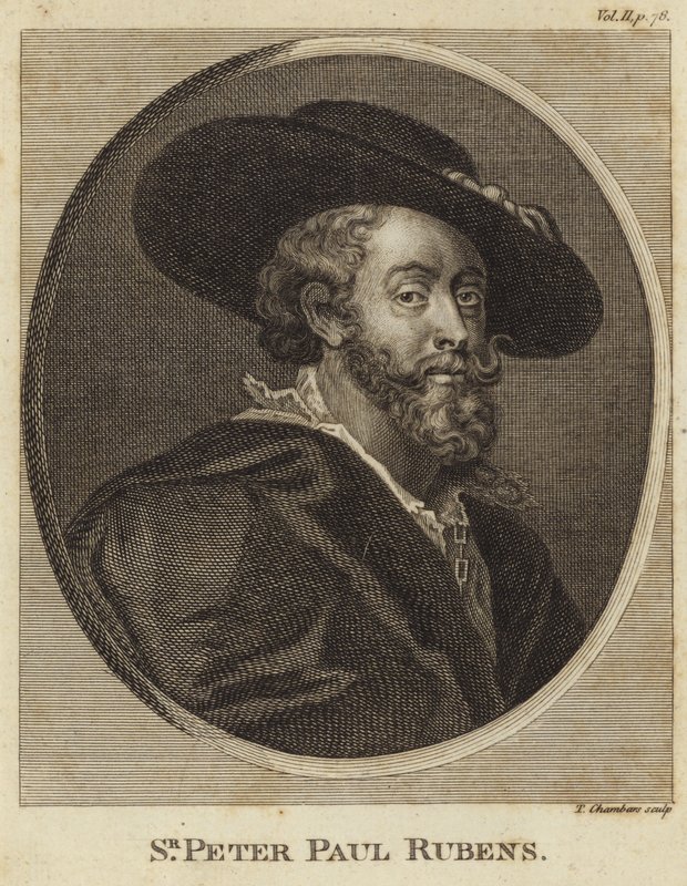 Portret van Peter Paul Rubens door Peter Paul Rubens