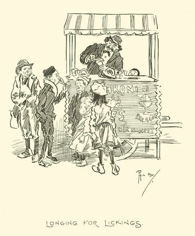 Illustratie voor Phil Mays Gutter-Snipes door Phil May
