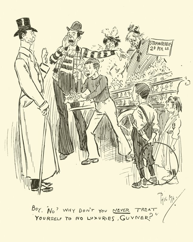 Illustratie voor Phil Mays Gutter-Snipes door Phil May