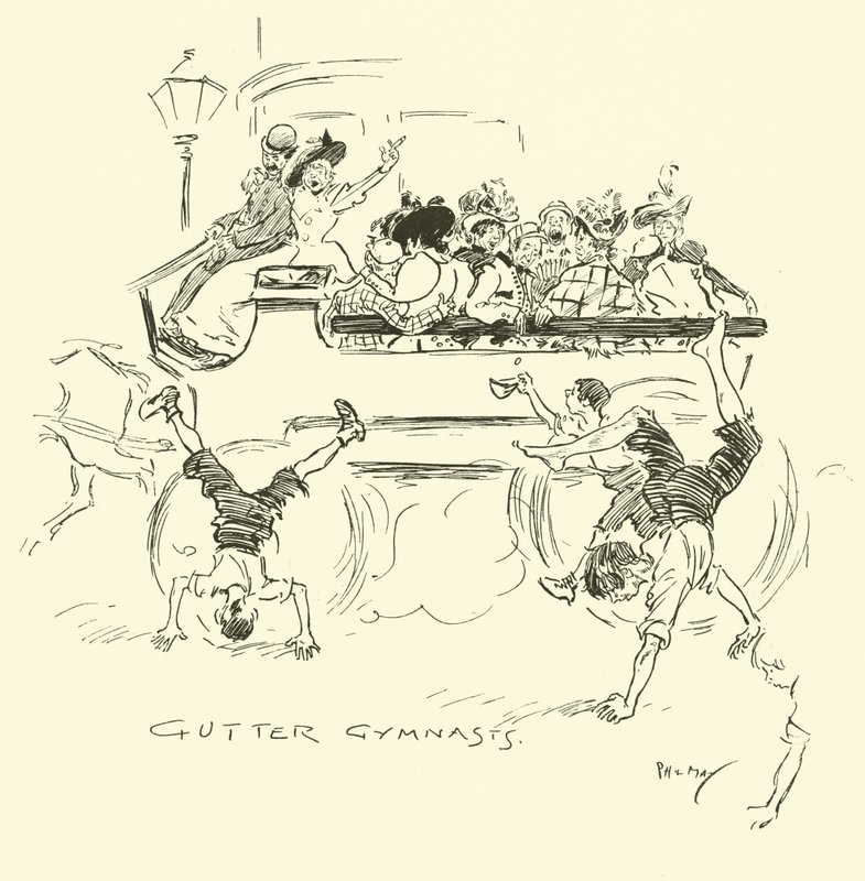 Illustratie voor Phil Mays Gutter-Snipes door Phil May