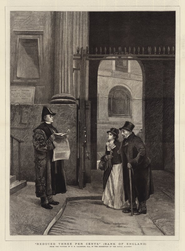 Verlaagde Drie Procenten, Bank of England door Philip Hermogenes Calderon