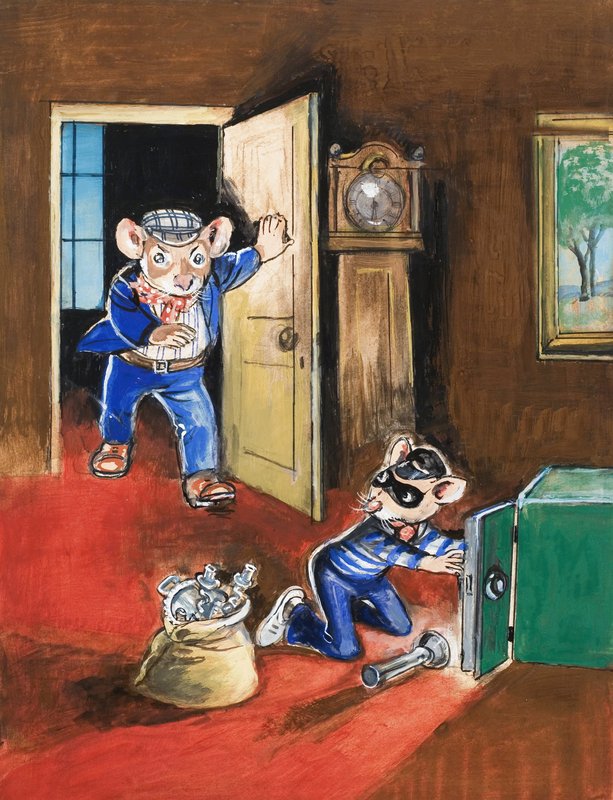 Stadsmuis en plattelandsmuis door Philip Mendoza