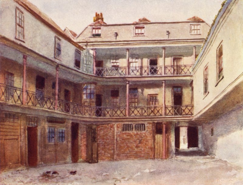 Swan with Two Necks Inn, Carter Lane, 1894 door Philip Norman