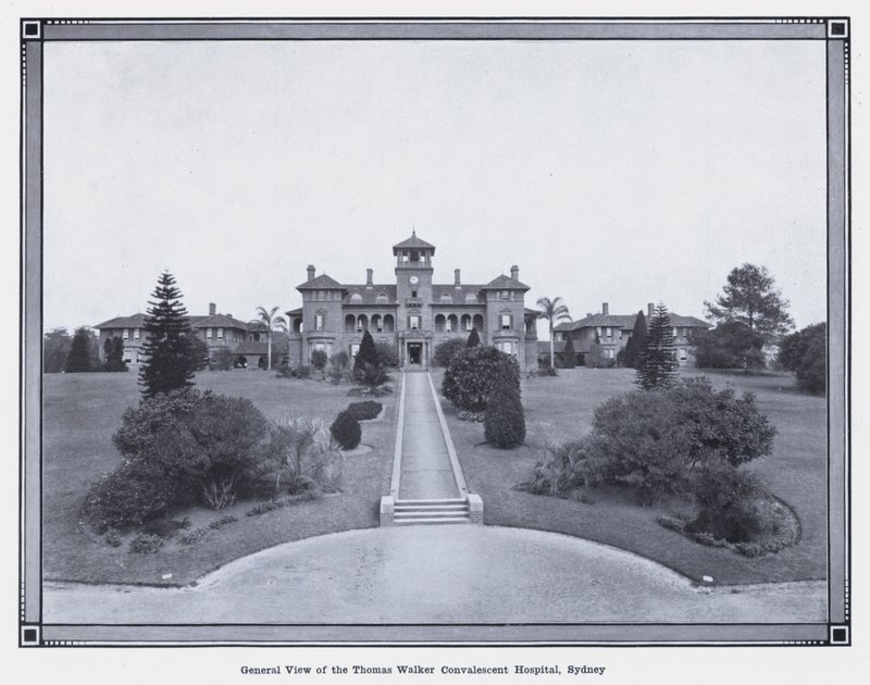 Algemeen uitzicht op het Thomas Walker Herstellingsoord, Sydney door Photographer Australian