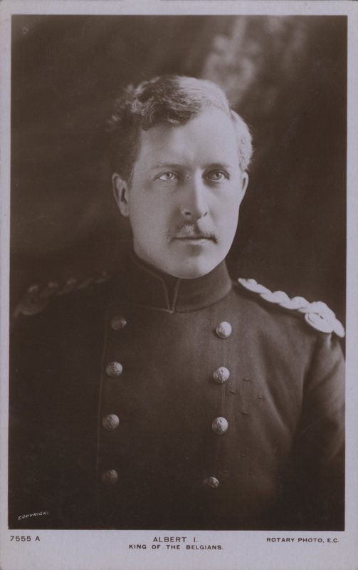 Albert I, Koning van België door Photographer Belgian