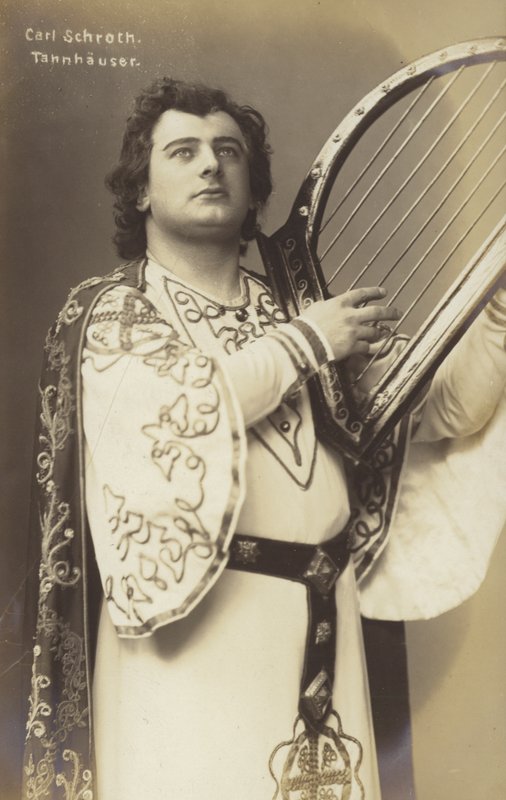 Carl Schroth, Duitse operazanger als Tannhäuser door Photographer German