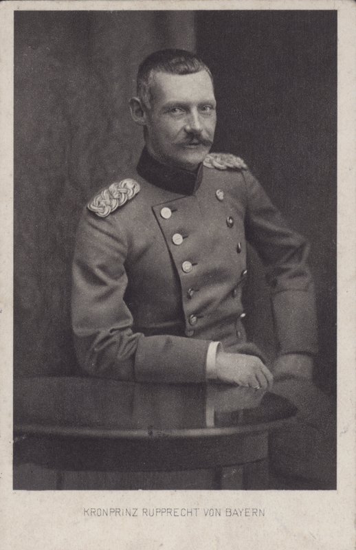 Kroonprins Rupprecht van Beieren, Duitse militaire commandant van de Eerste Wereldoorlog door Photographer German