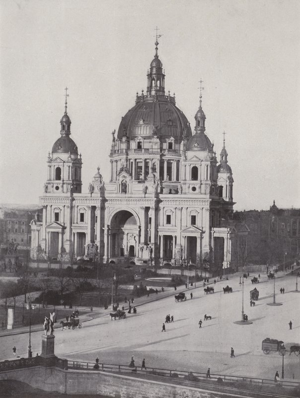 De Berliner Dom (zw/w foto) door Photographer German