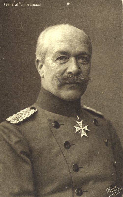 Hermann von Francois, Duitse infanteriegeneraal uit de Eerste Wereldoorlog door Photographer German