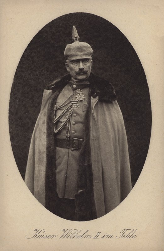 Kaiser Wilhelm II van Duitsland in militair uniform door Photographer German