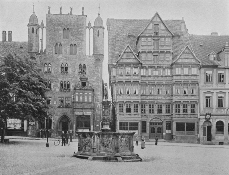 Marktplaats met Tempelherrenhaus en Wedekind