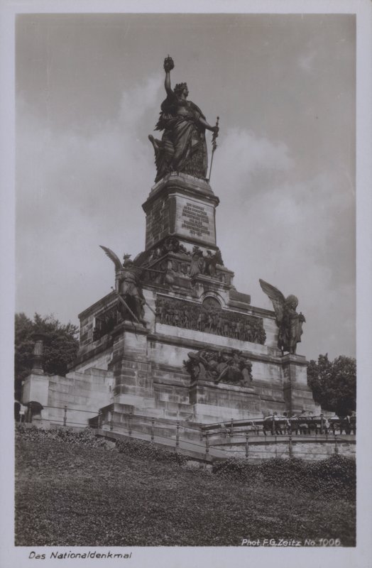 Nationaldenkmal, monument ter herdenking van de eenwording van Duitsland, Rüdesheim am Rhein, Hessen door Photographer German