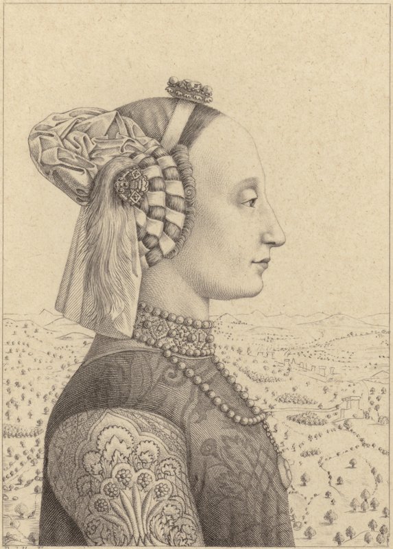 Battista Sforza door Piero della Francesca