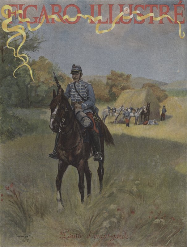 Voorhoede. Omslag van Le Figaro Illustre, maart 1896 door Pierre Georges Jeanniot