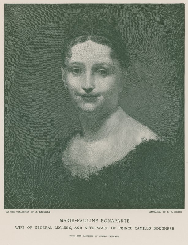 Marie-Pauline Bonaparte door Pierre Paul Prudhon