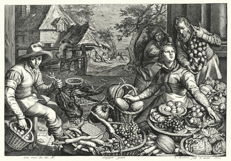 De Groente- en Gevogelteverkopers door Pieter 150708 75 after Aertsen