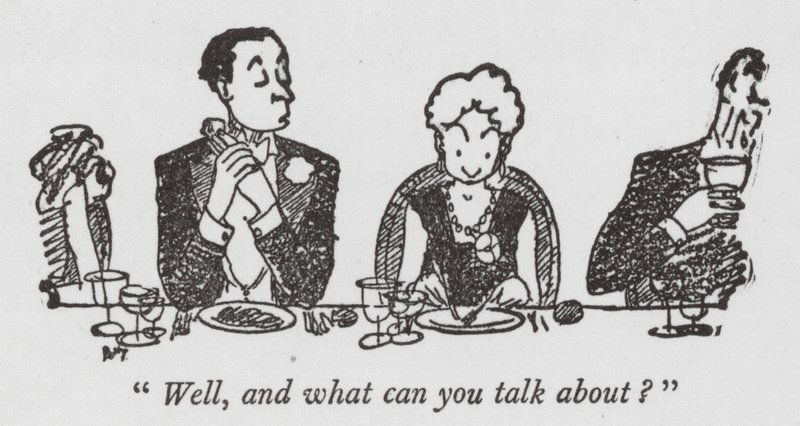 "Nou, en waar kun je over praten?" door Pont (1908-40)