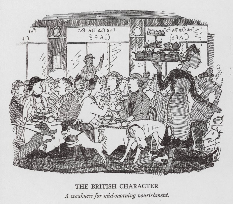 Het Britse Karakter, Een zwakte voor mid-ochtend voeding door Pont (1908 40)