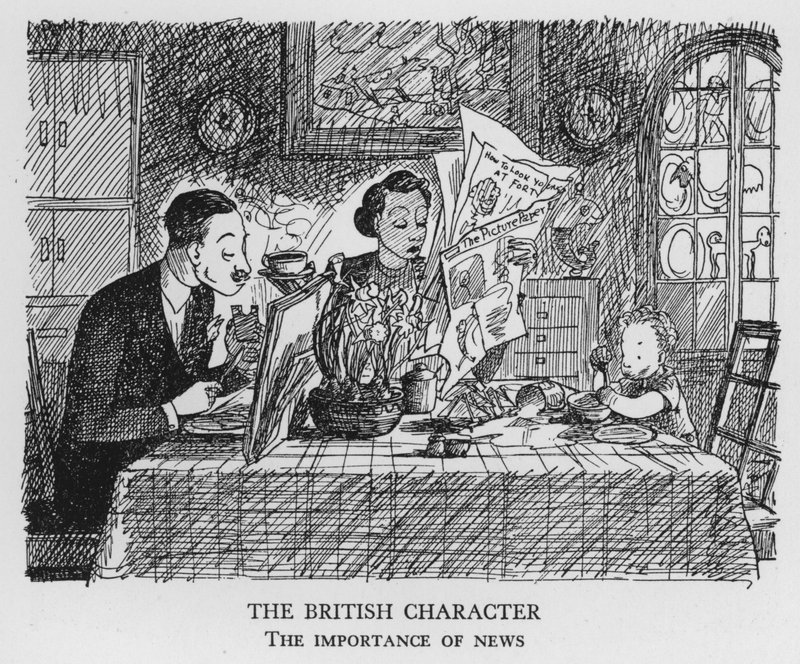 Het Britse karakter, het belang van nieuws door Pont