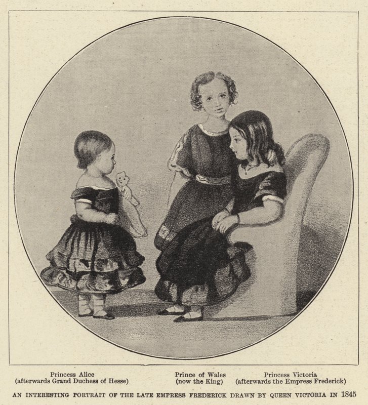Een Interessant Portret van de Wijlen Keizerin Frederick door Queen Victoria