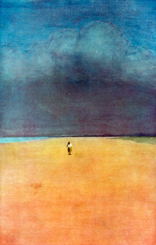 Illustratie voor Robinson Crusoe door Daniel Defoe door Ralph Noel Pocock