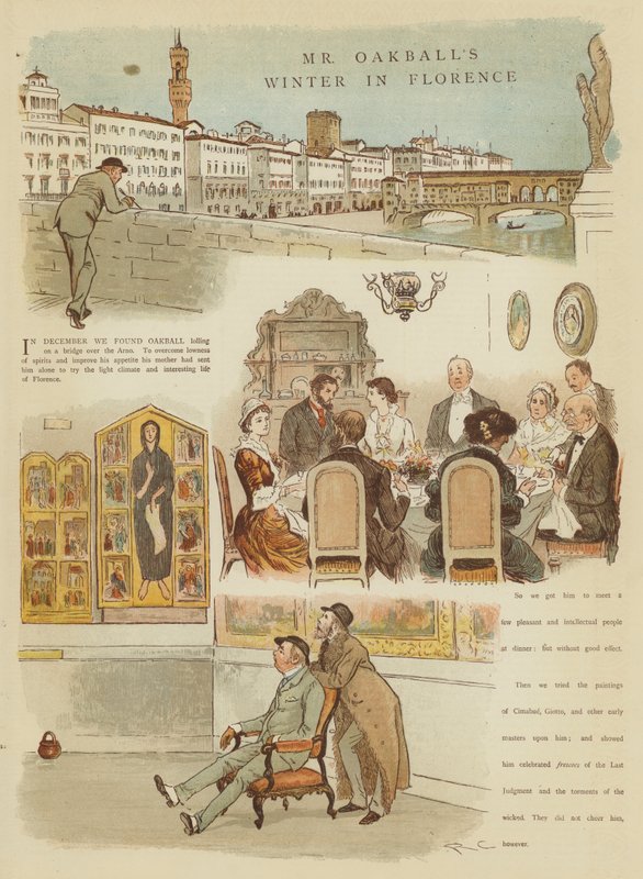 De Winter van Meneer Oakball in Florence door Randolph Caldecott