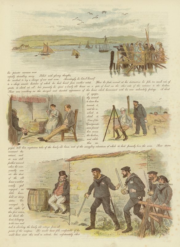 Paul en Virginia, of de allerlaatste smokkelaars (chromolitho) door Randolph Caldecott