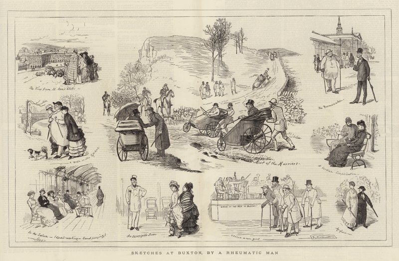 Schetsen in Buxton, door een Reumatische Man door Randolph Caldecott