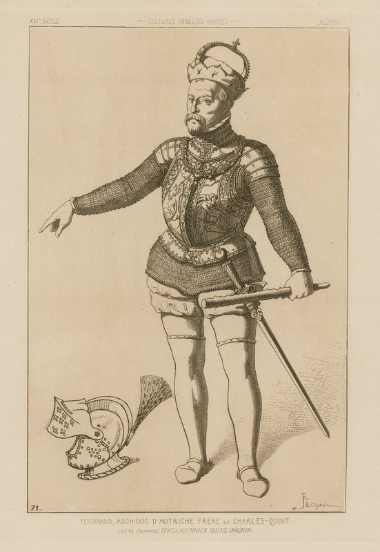 Ferdinand, aartshertog van Oostenrijk, broer van Karel V door Raphael Jacquemin