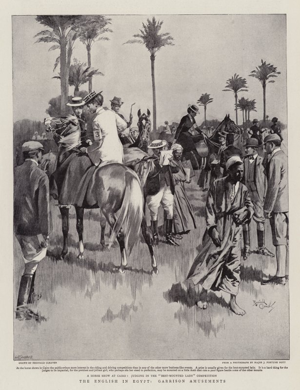 Een Engelsman in Egypte, Garrison Amusements (litho) door Reginald Thomas Cleaver