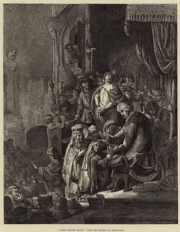 Christus voor Pilatus door Rembrandt van Rijn