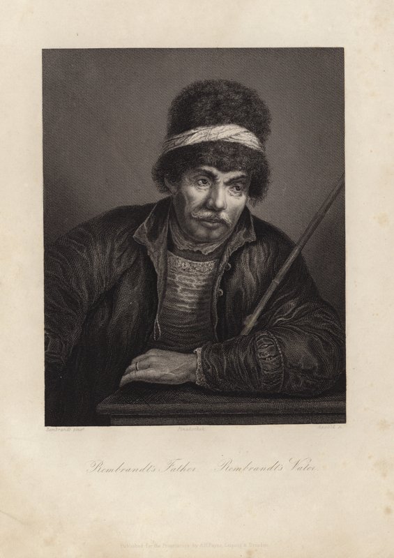 Rembrandts vader door Rembrandt van Rijn