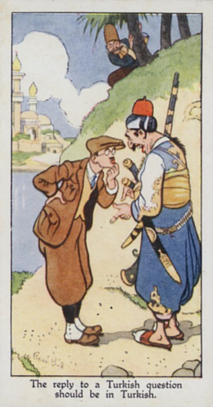 Oosters spreekwoord: Het antwoord op een Turkse vraag moet in het Turks zijn door René Bull