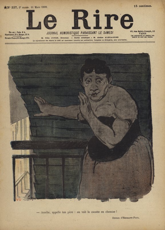 Illustratie voor Le Rire door Rene George Hermann Paul