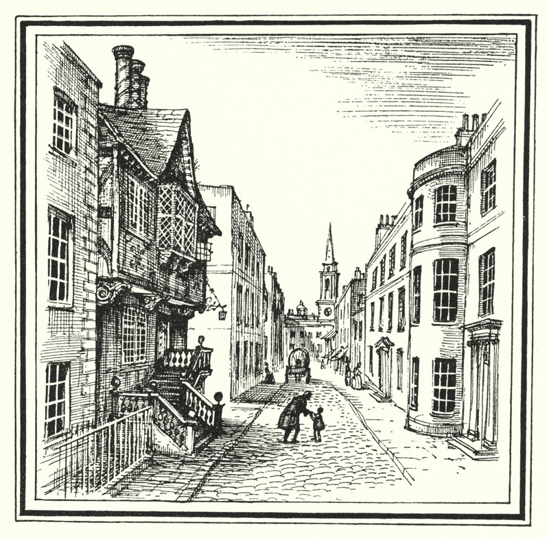Hans Christian Andersen: Het Oude Huis door Rex (after) Whistler