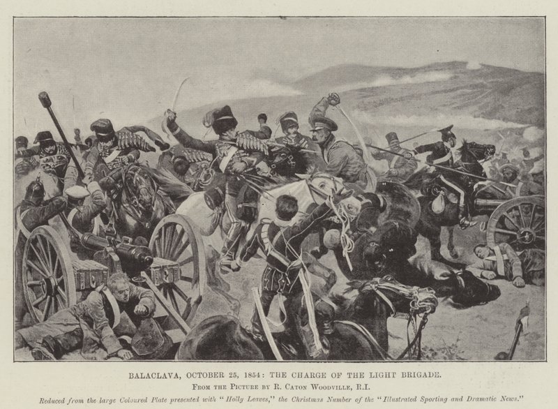 Balaclava, 25 oktober 1854, de Charge van de Lichte Brigade door Richard Caton Woodville junior