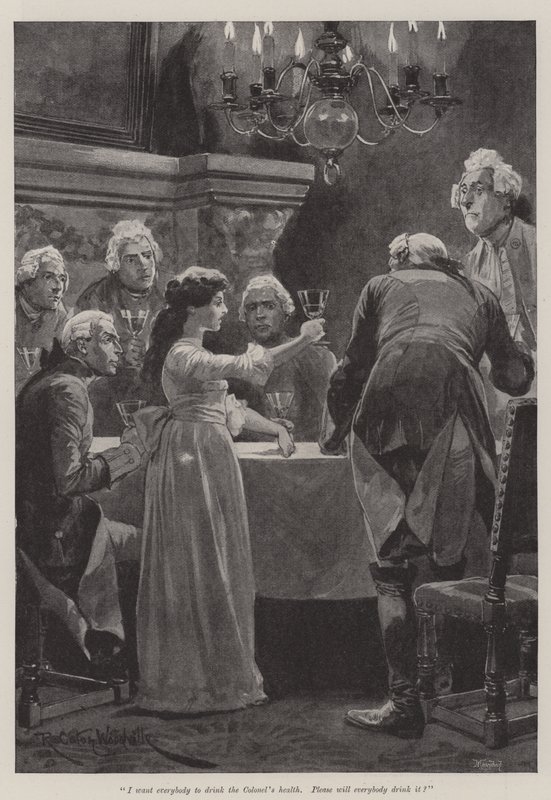 Illustratie voor A Colonel of The Empire, door Emily Lawless door Richard Caton Woodville junior