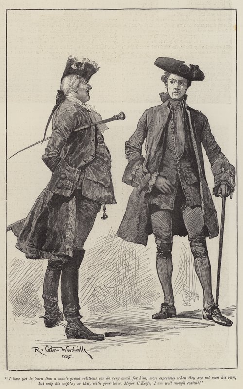 Illustratie voor Een kolonel van het rijk, door Emily Lawless door Richard Caton Woodville junior