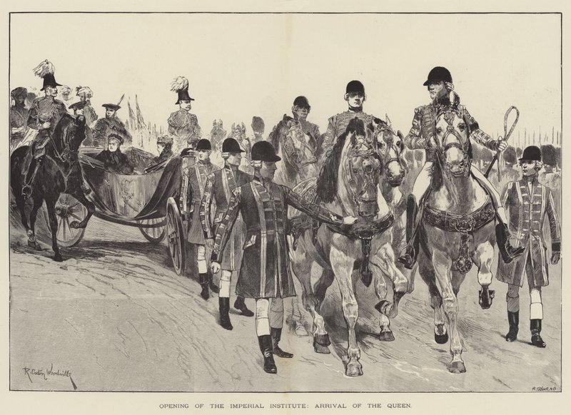 Opening van het Imperial Institute, aankomst van de koningin door Richard Caton Woodville junior