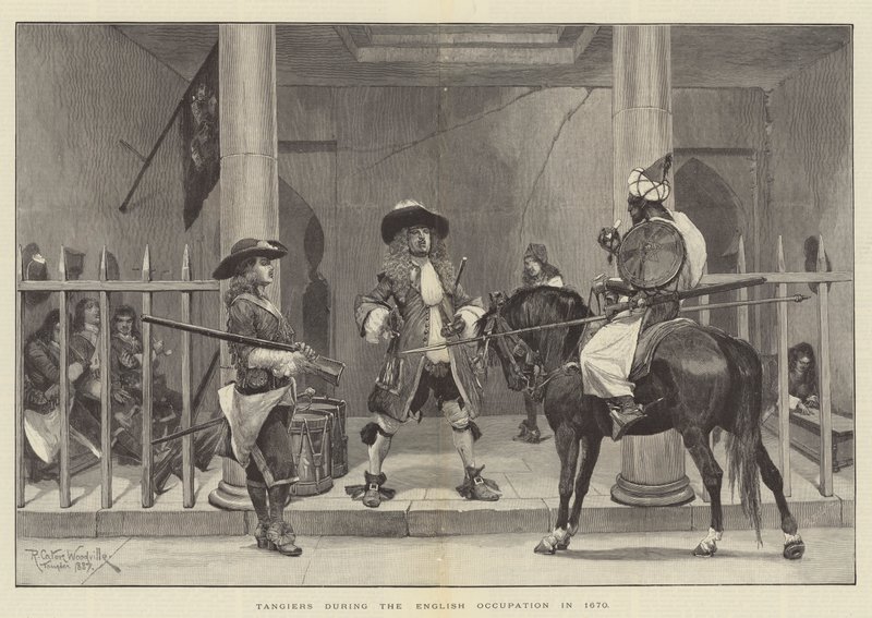 Tanger tijdens de Engelse Bezetting in 1670 door Richard Caton Woodville junior