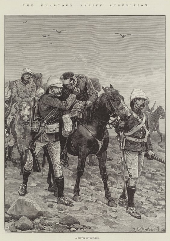 De Khartoem Relief Expeditie door Richard Caton Woodville junior