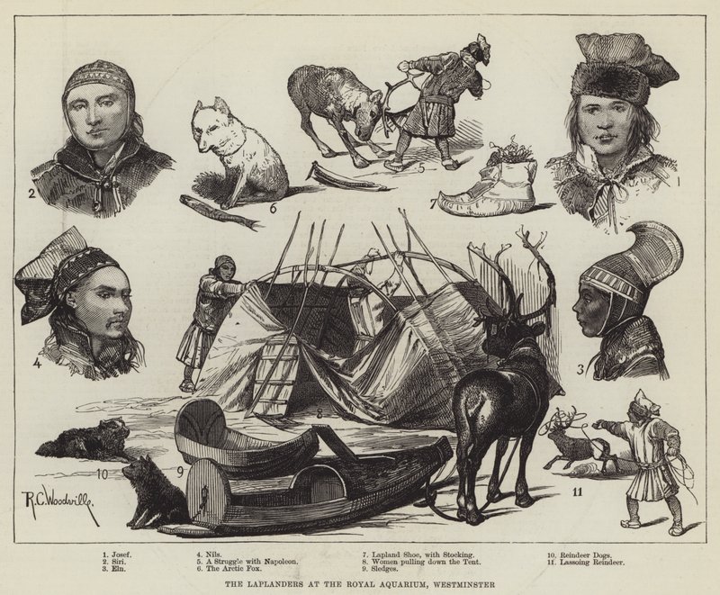 De Lappen bij het Royal Aquarium, Westminster door Richard Caton Woodville junior