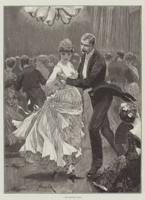 Het bal van de landheer door Richard Caton Woodville junior
