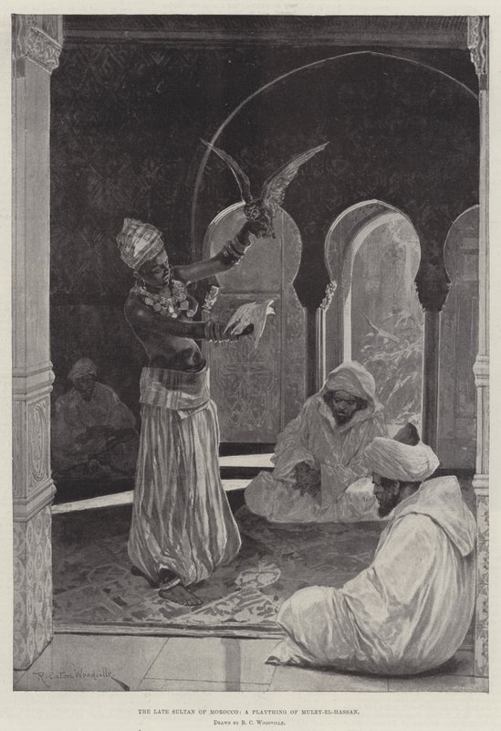 De overleden Sultan van Marokko, een Speelgoed van Muley-el-Hassan door Richard Caton Woodville junior