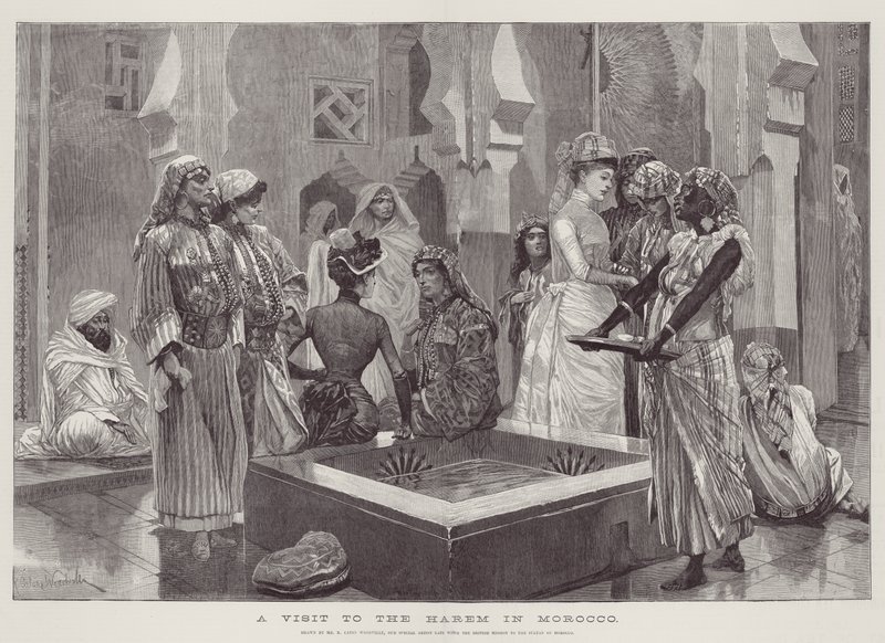 Een Bezoek aan de Harem in Marokko door Richard Caton Woodville junior